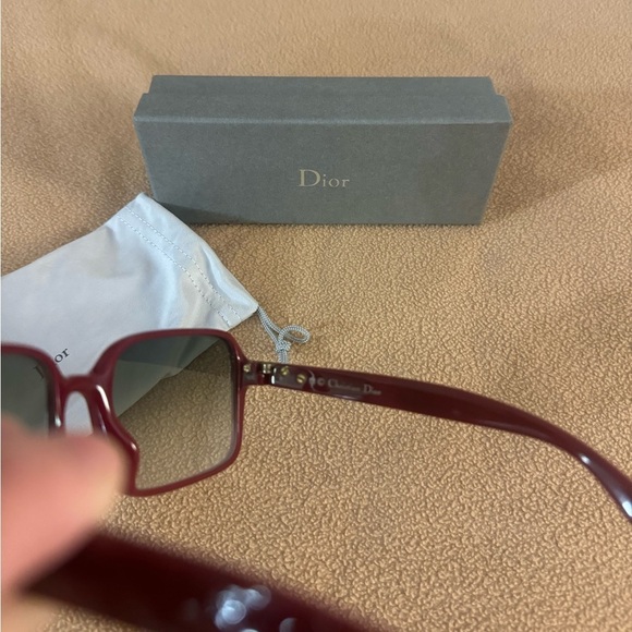 Authentic Christian Dior CD Logo bordeaux eyewear sunglasses - Picture 6 of 12